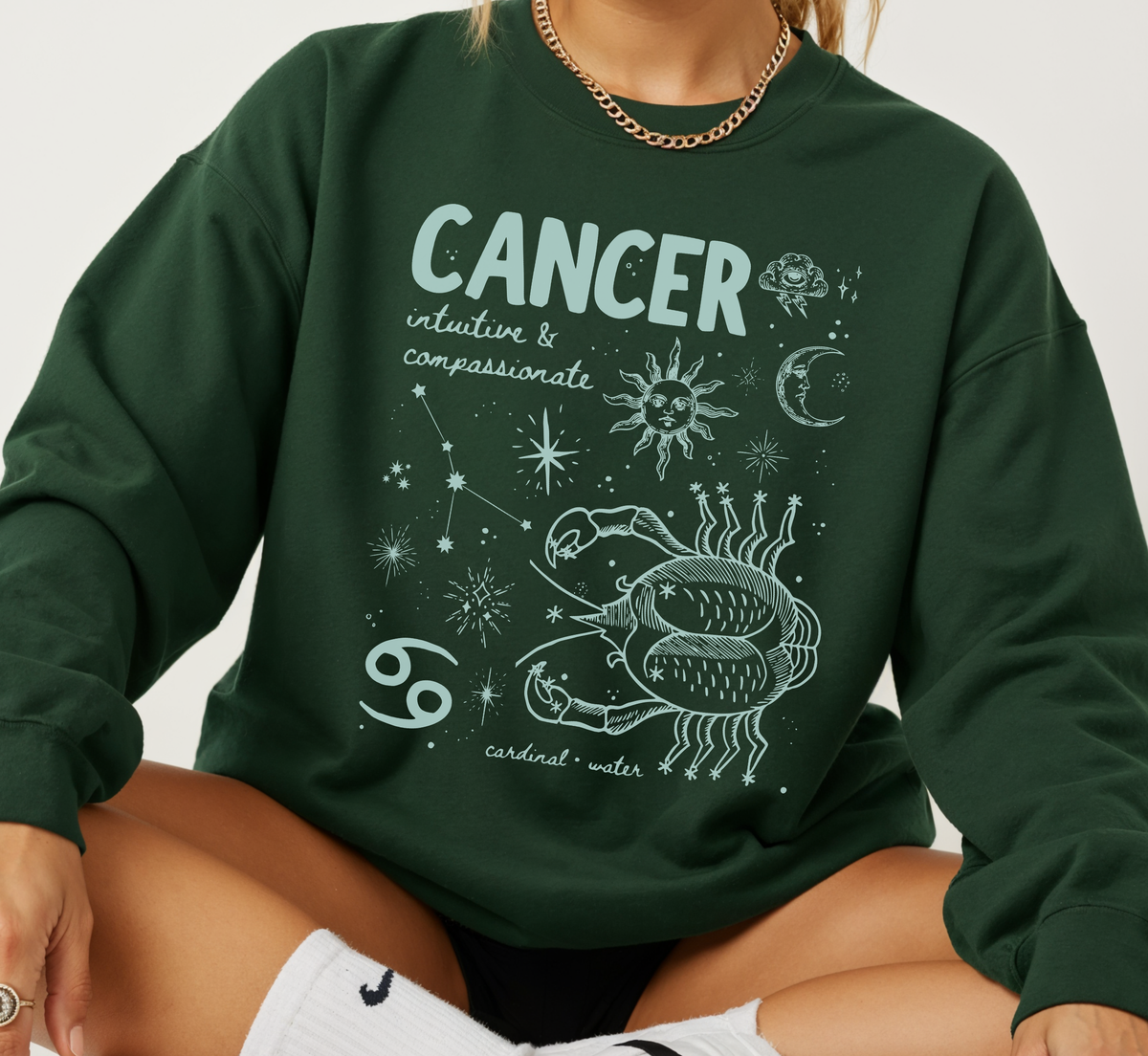 Medieval Cancer Zodiac Sweatshirt