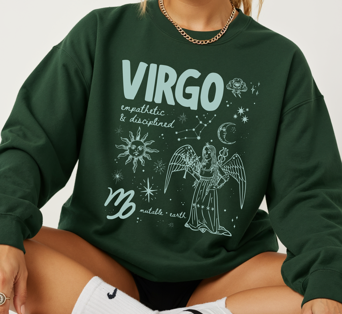 Medieval Virgo Zodiac Sweatshirt