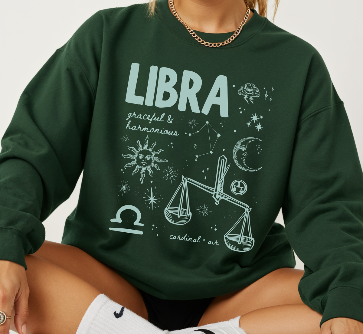 Medieval Libra Zodiac Sweatshirt