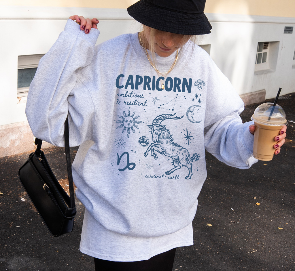 Medieval Capricorn Zodiac Sweatshirt