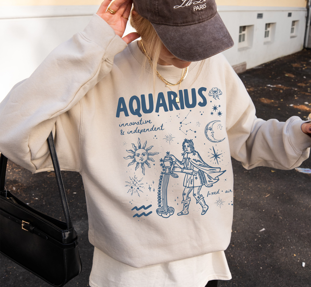 Medieval Aquarius Zodiac Sweatshirt