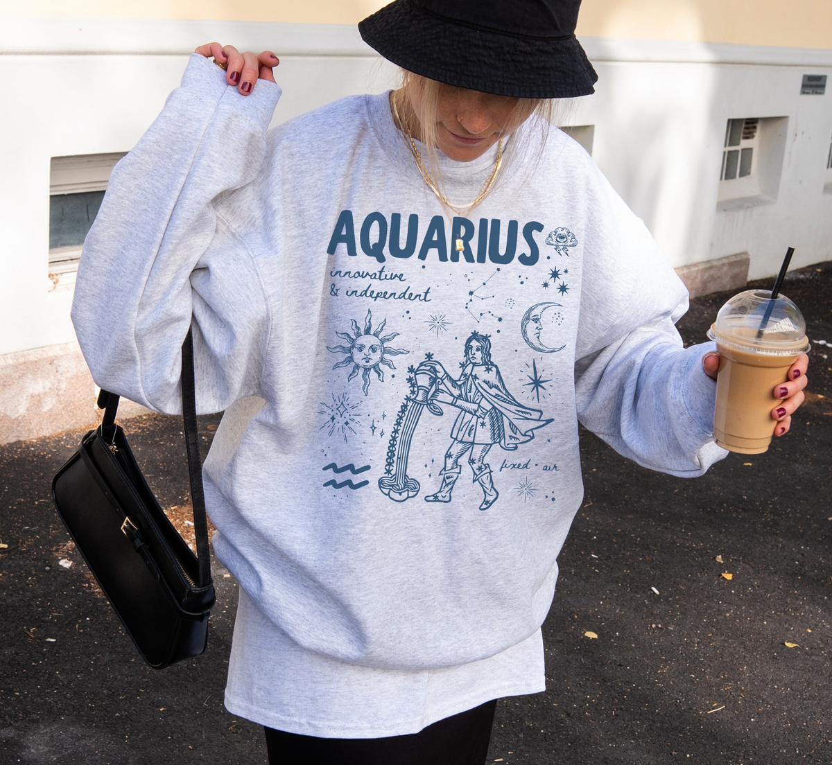 Medieval Aquarius Zodiac Sweatshirt