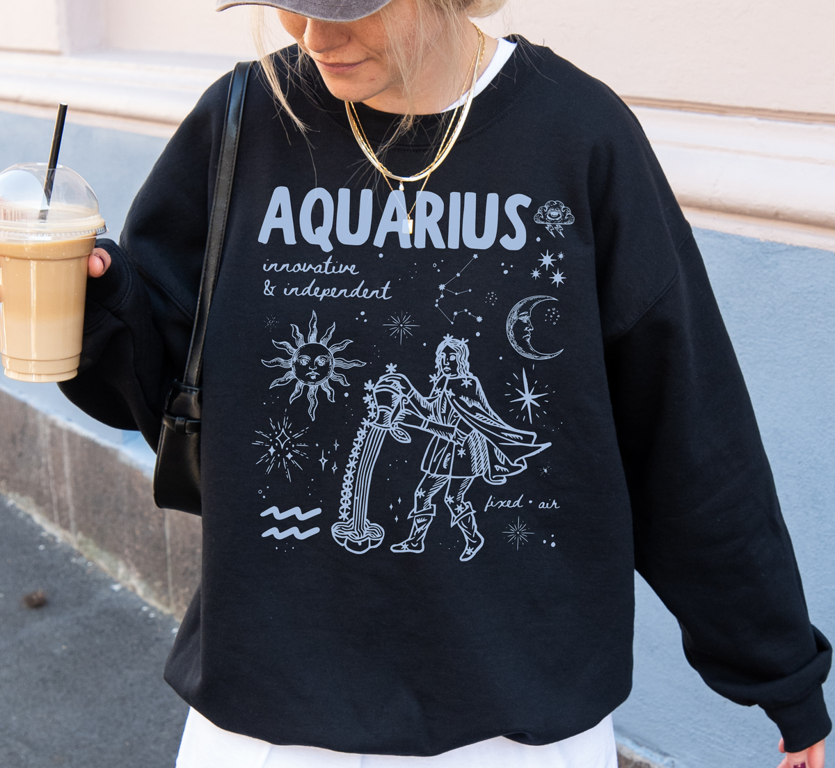 Medieval Aquarius Zodiac Sweatshirt