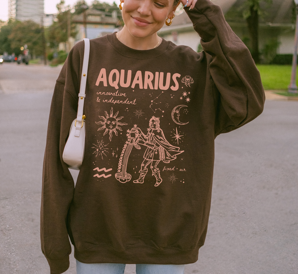 Medieval Aquarius Zodiac Sweatshirt