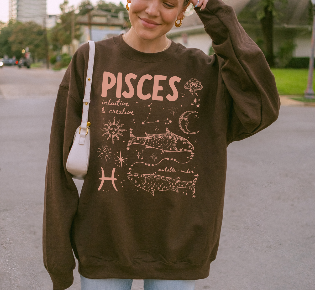 Medieval Pisces Zodiac Sweatshirt