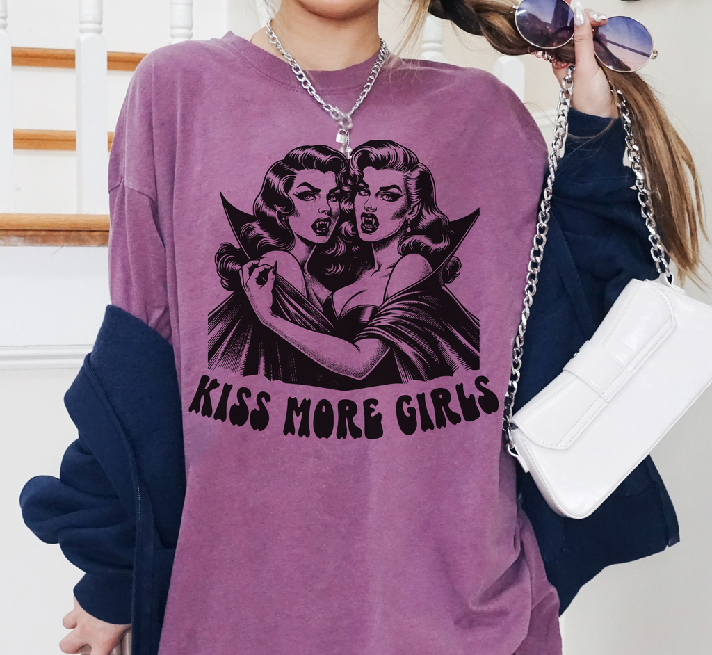 Kiss More Girls Vampire T Shirt