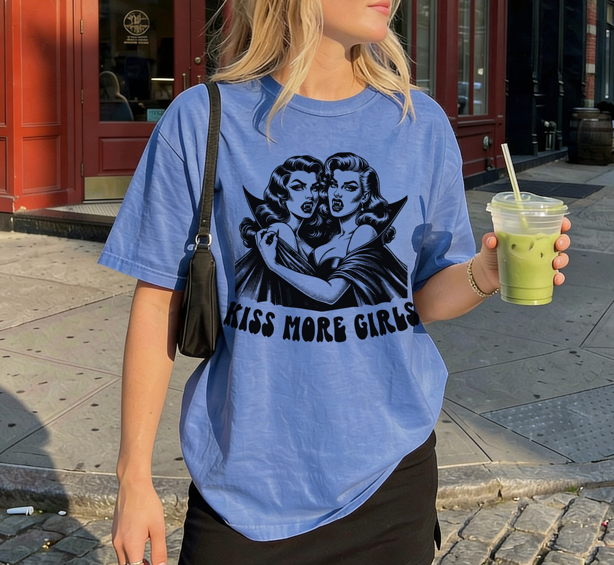 Kiss More Girls Vampire T Shirt