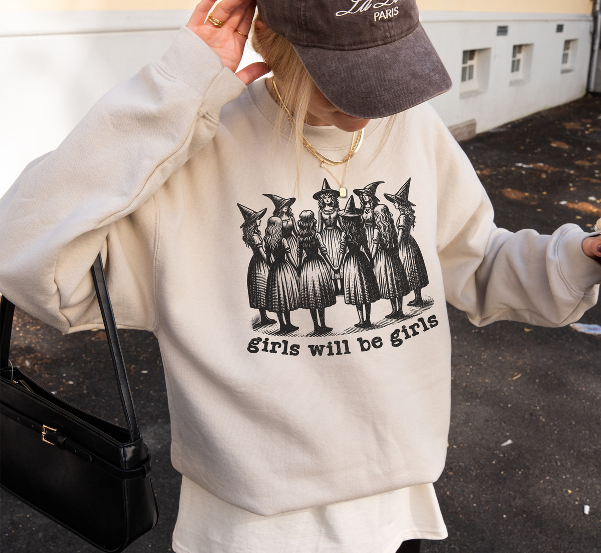 Girls Will Be Girls Witchy Sweatshirt