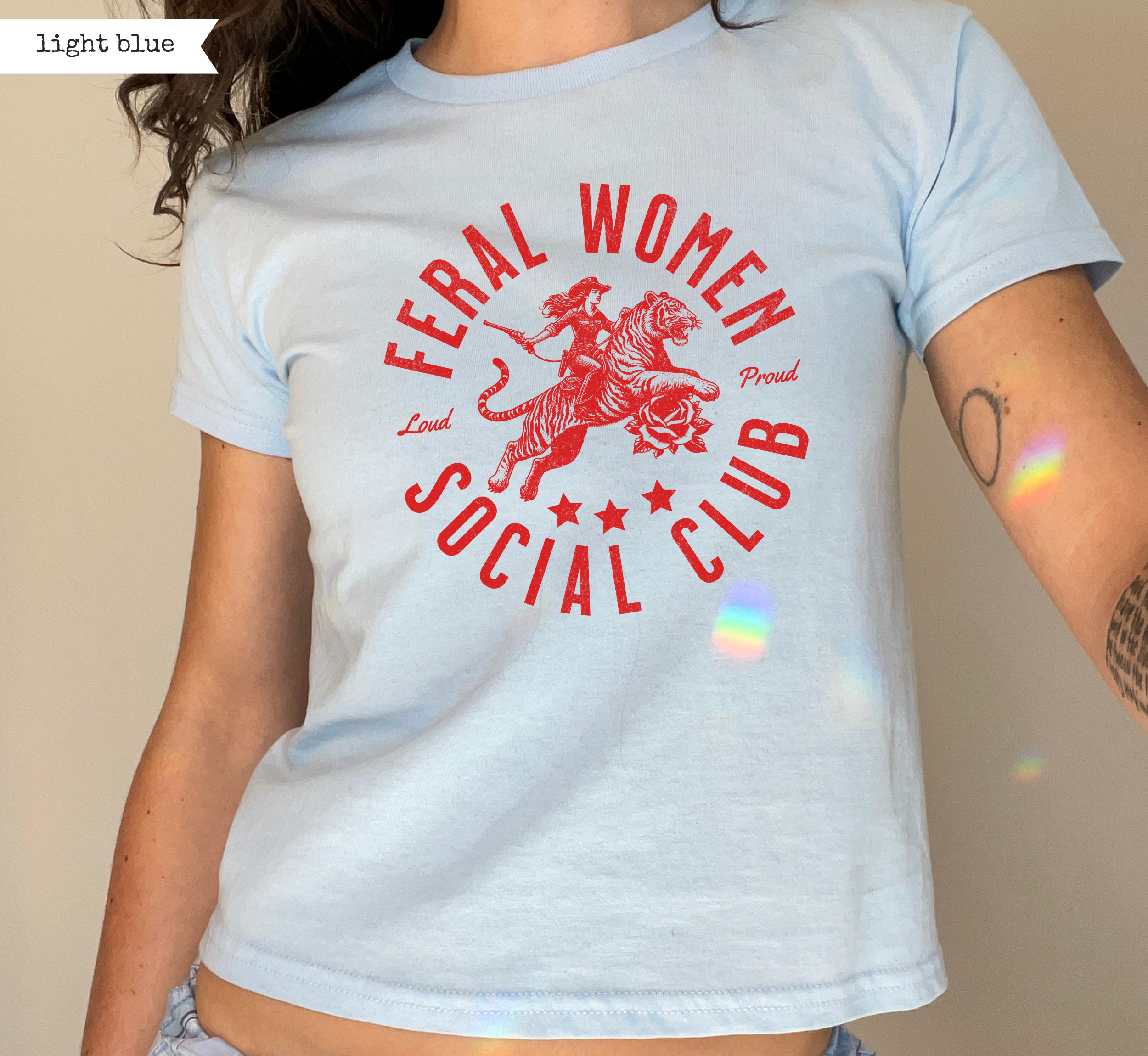 Feral Women Social Club Baby Tee