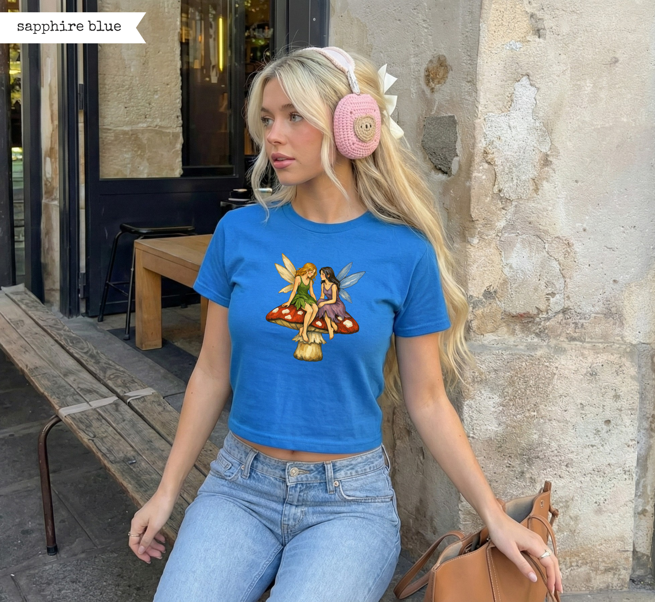 Medieval Fairies Mushroom Baby Tee