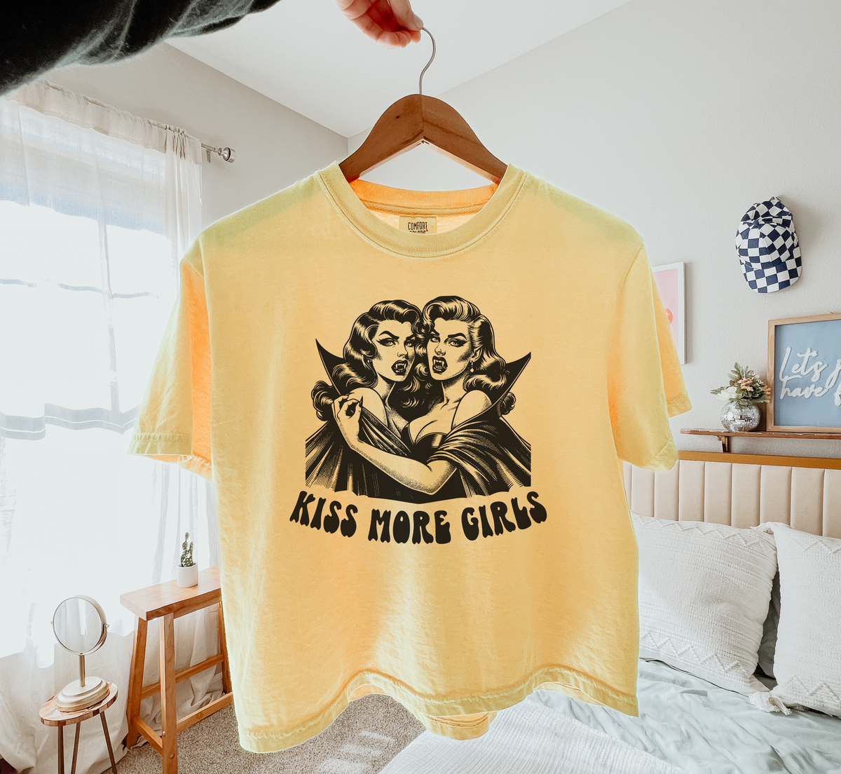Kiss More Girls Vampire Boxy T-Shirt