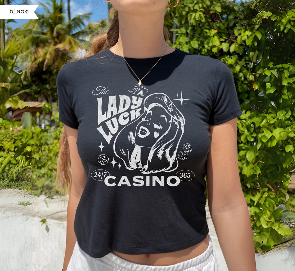 Lady Luck Casino Baby Tee