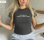 I'd Rather Be Crying To Elliott Smith Baby Tee