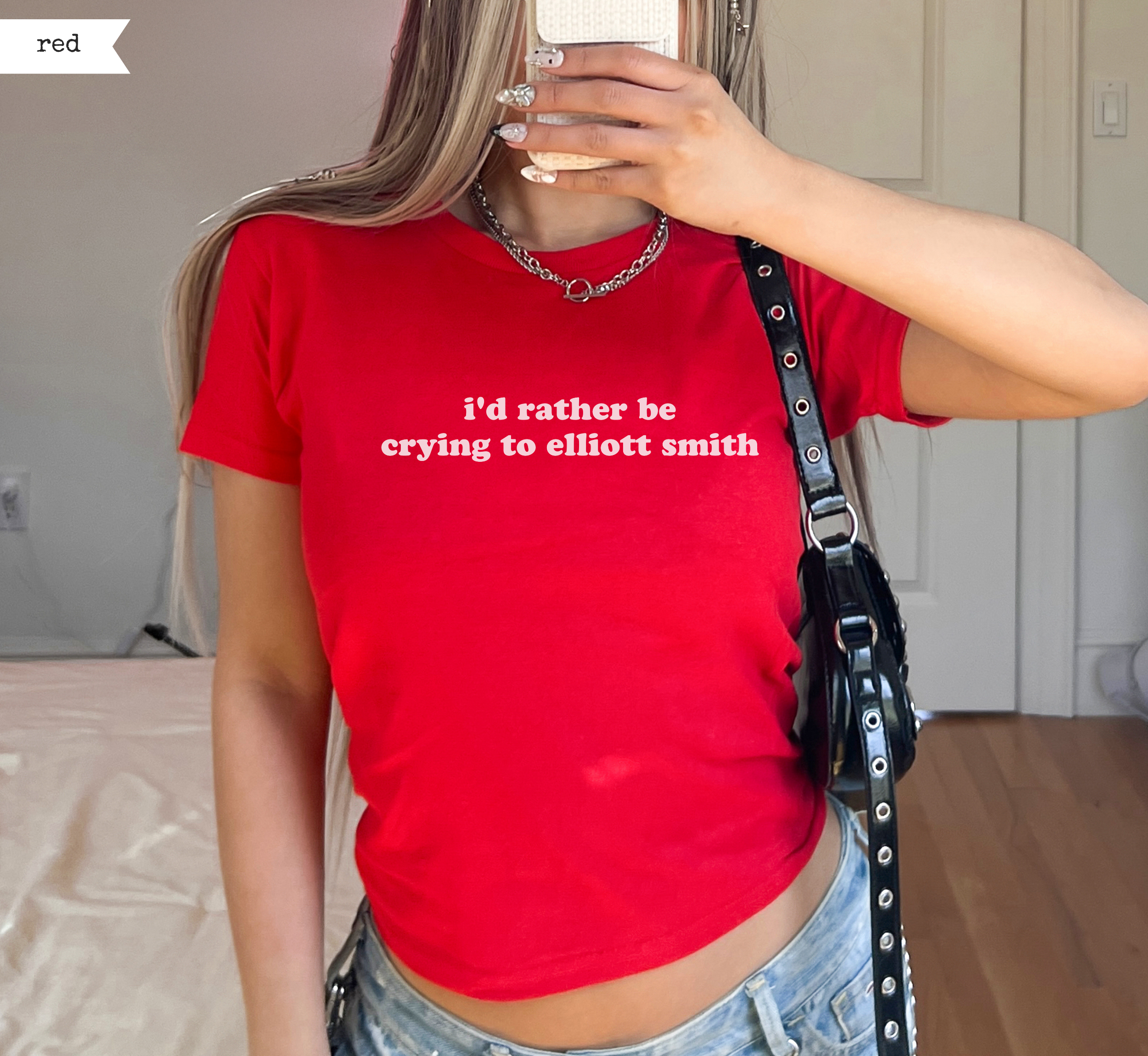 I'd Rather Be Crying To Elliott Smith Baby Tee