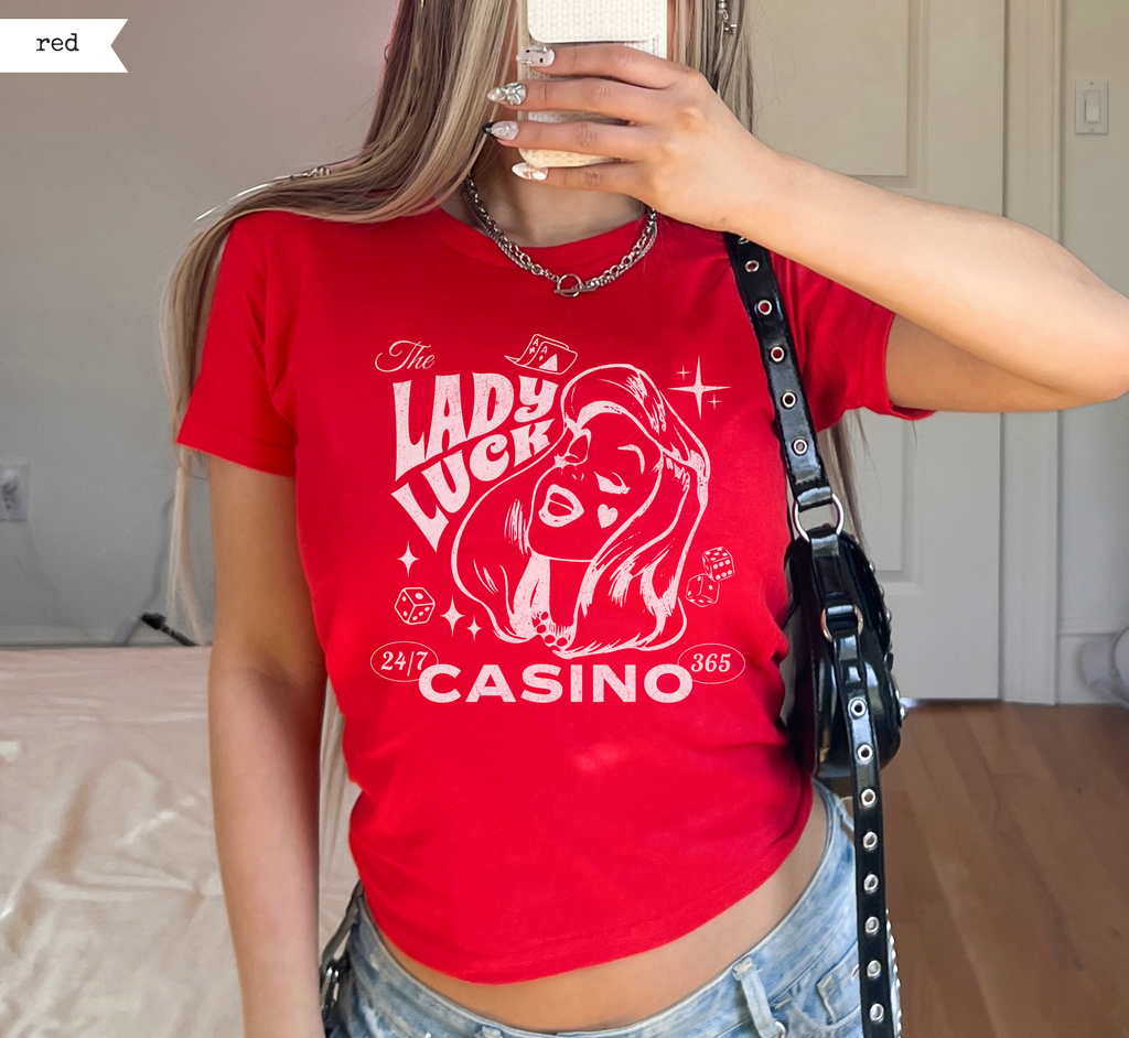 Lady Luck Casino Baby Tee