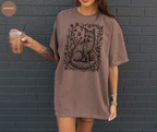 Retro Linocut Fox T-Shirt
