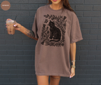 Retro Linocut Cat T-Shirt