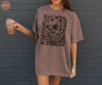 Retro Linocut Butterfly T-Shirt