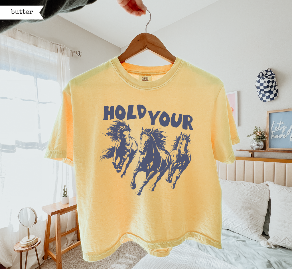 Hold Your Horses Boxy T-Shirt