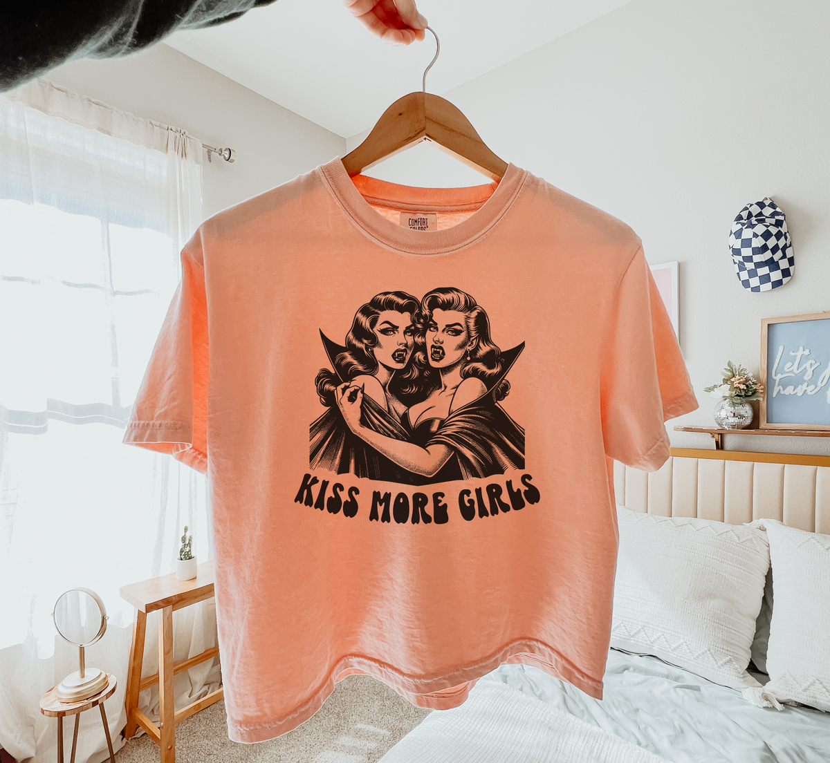 Kiss More Girls Vampire Boxy T-Shirt
