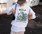 Man I Love Frogs Crewneck Sweatshirt