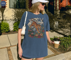 Retro Linocut Tiger T-Shirt