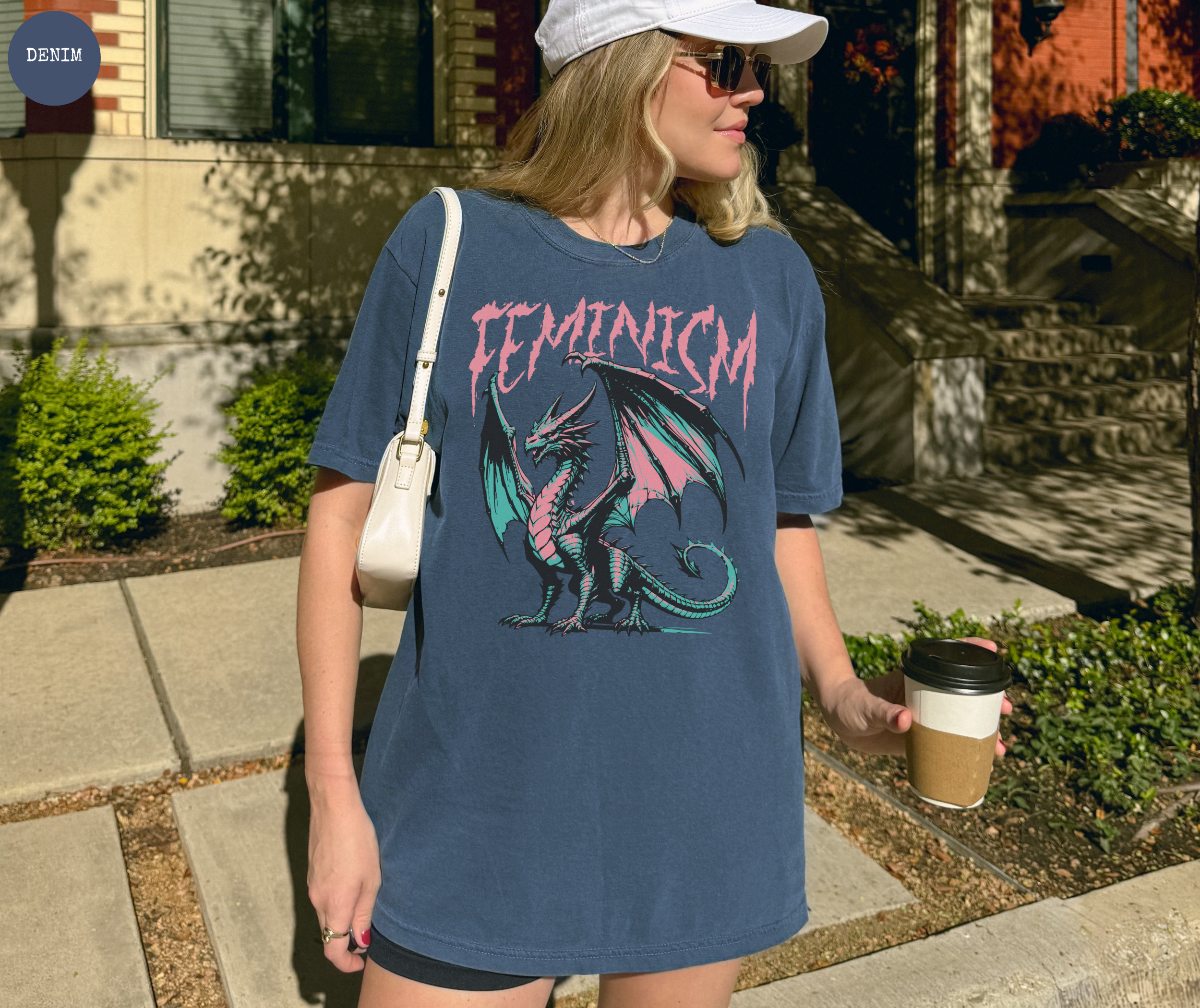 Feminism Dragon Fantasy T-Shirt