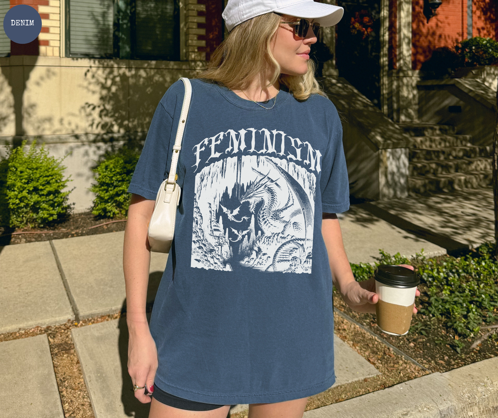 Feminism Dragon Fantasy T-Shirt