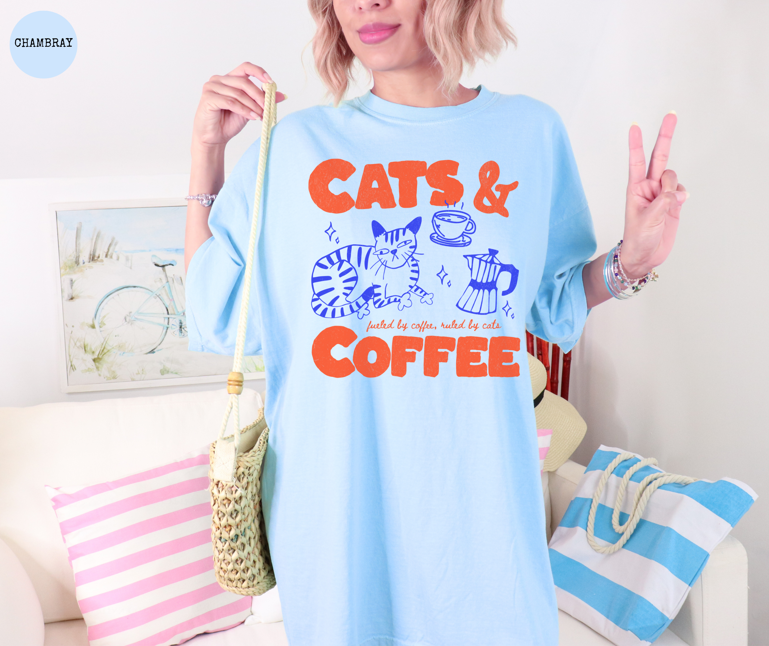 Cats and Coffee T-Shirt