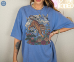Retro Linocut Tiger T-Shirt