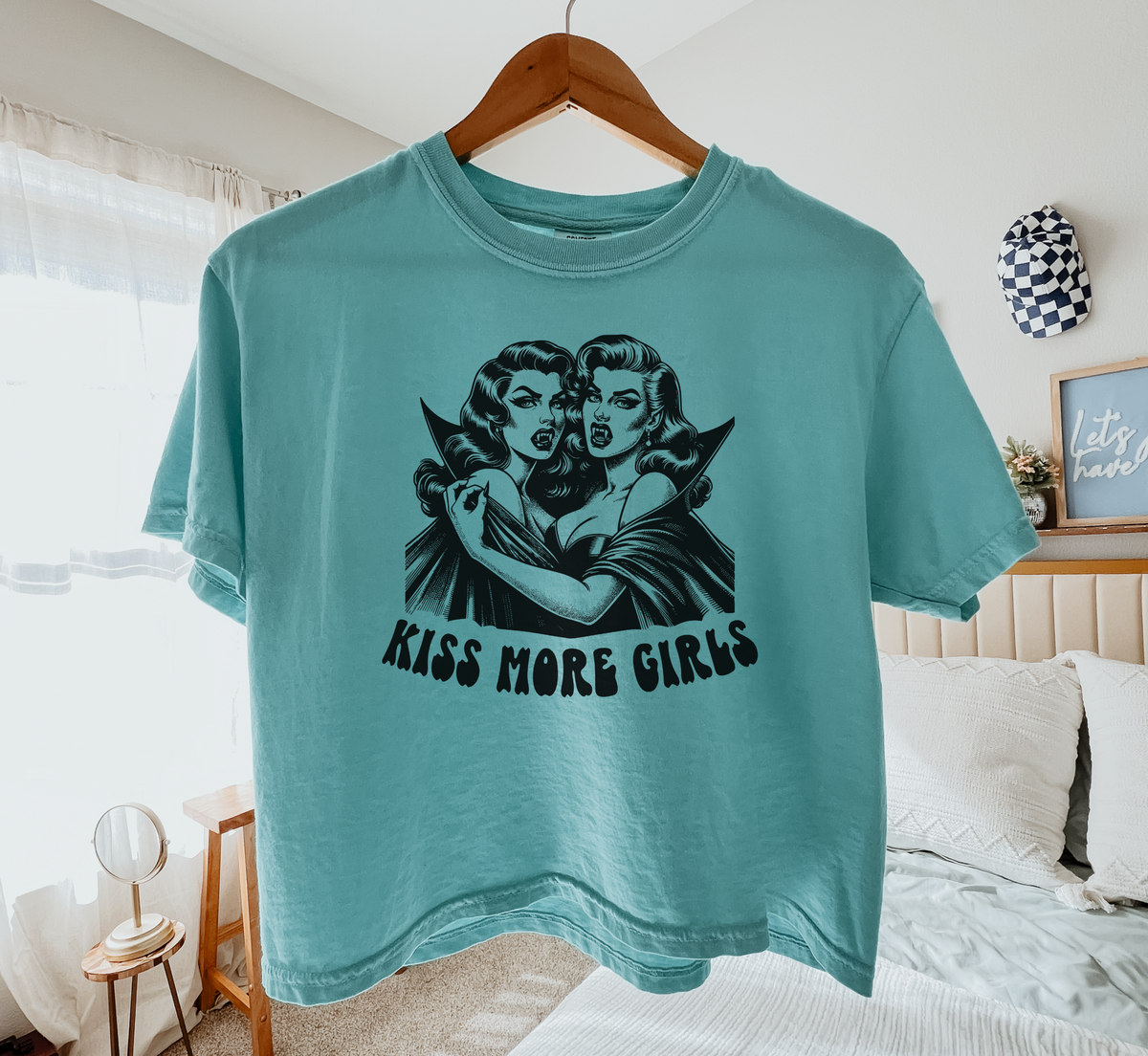 Kiss More Girls Vampire Boxy T-Shirt