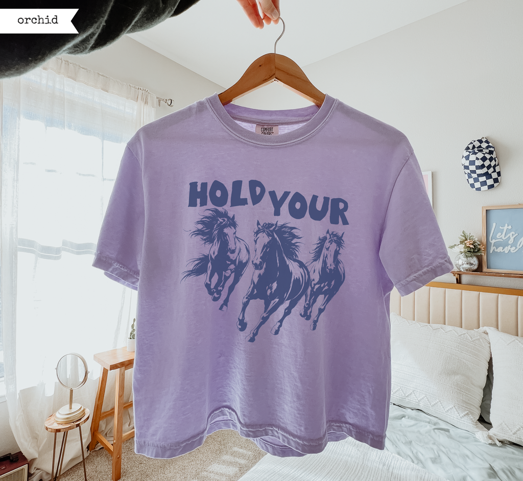 Hold Your Horses Boxy T-Shirt