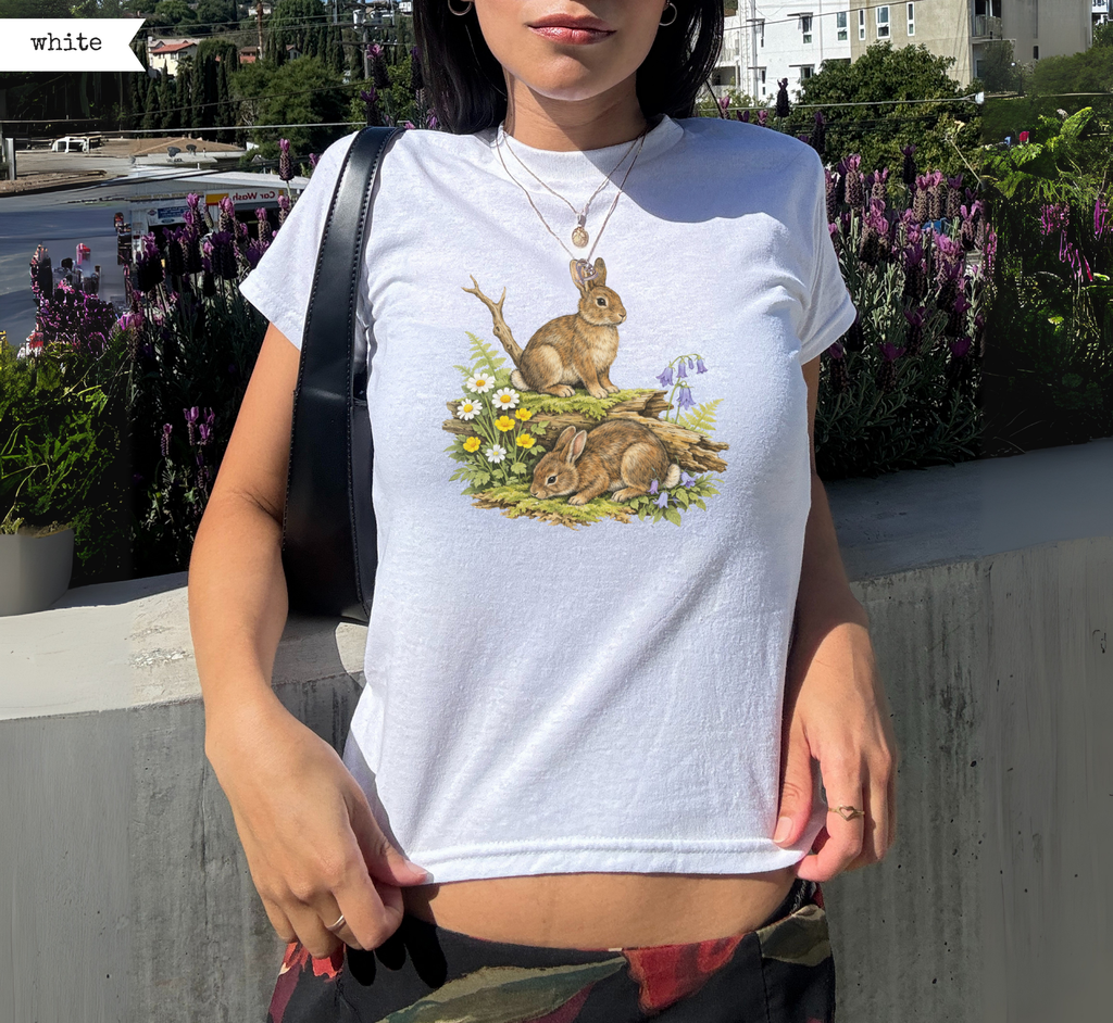 Woodland Rabbits Baby Tee