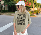 Retro Linocut Butterfly T-Shirt