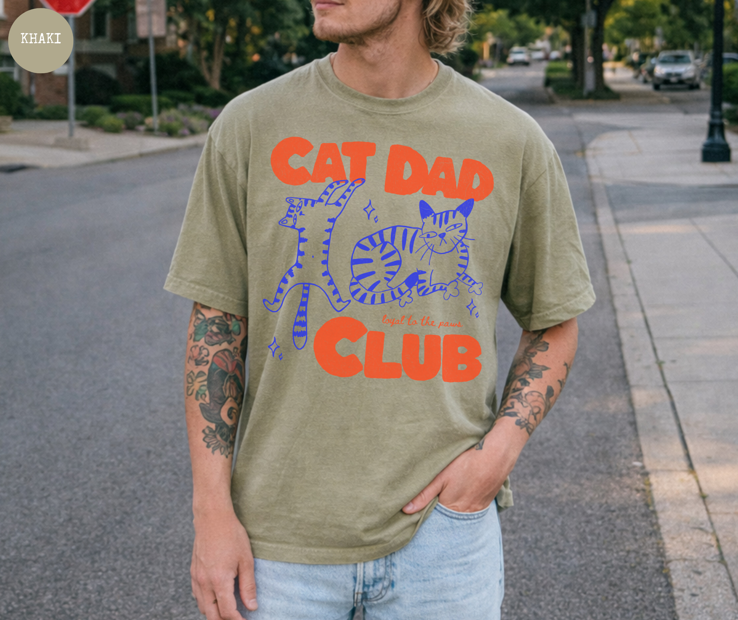 Cat Dad Club T-Shirt
