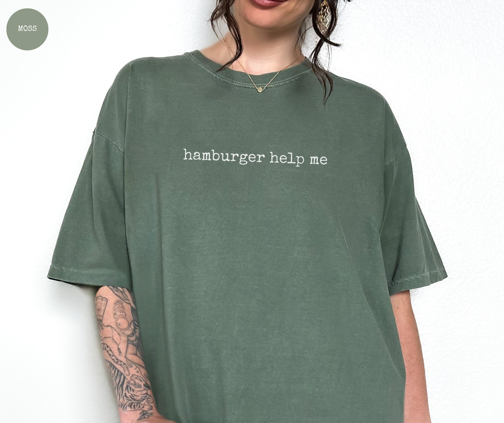 T-shirt « Hamburger, aide-moi »