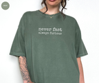 T-shirt Jamais lent toujours furieux