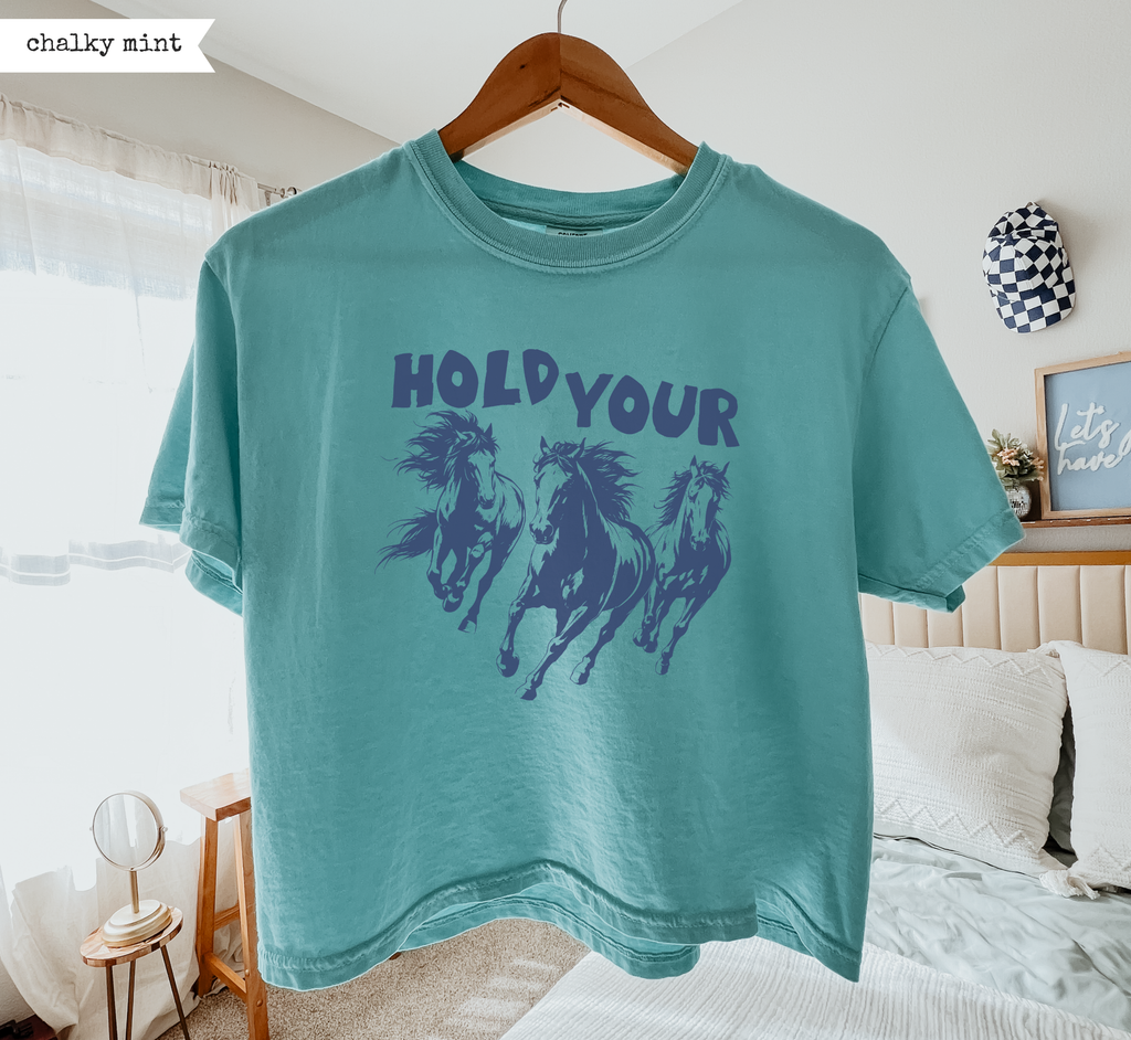Hold Your Horses Boxy T-Shirt