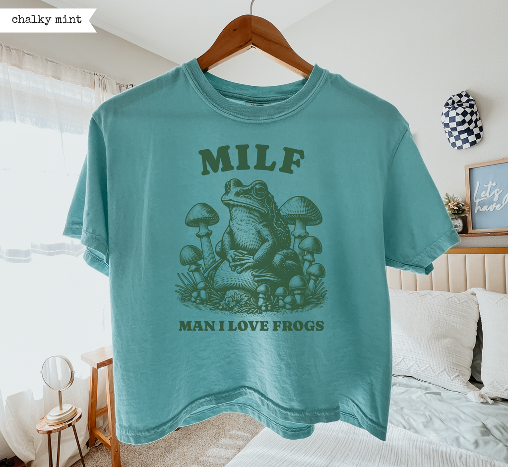 T-shirt ample "J'adore les grenouilles"