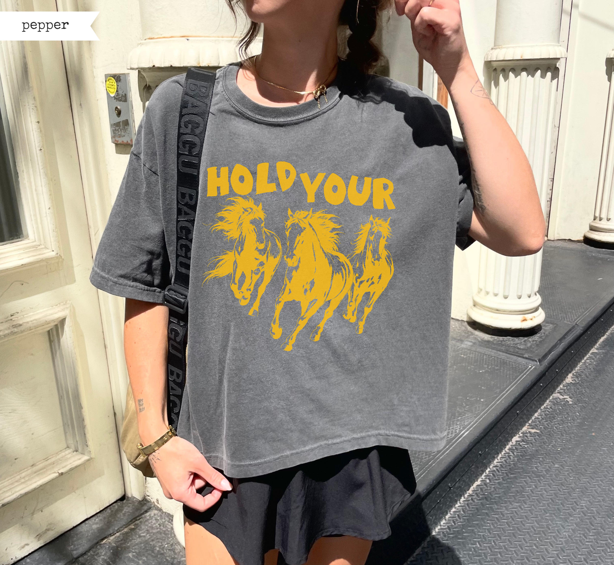 Hold Your Horses Boxy T-Shirt
