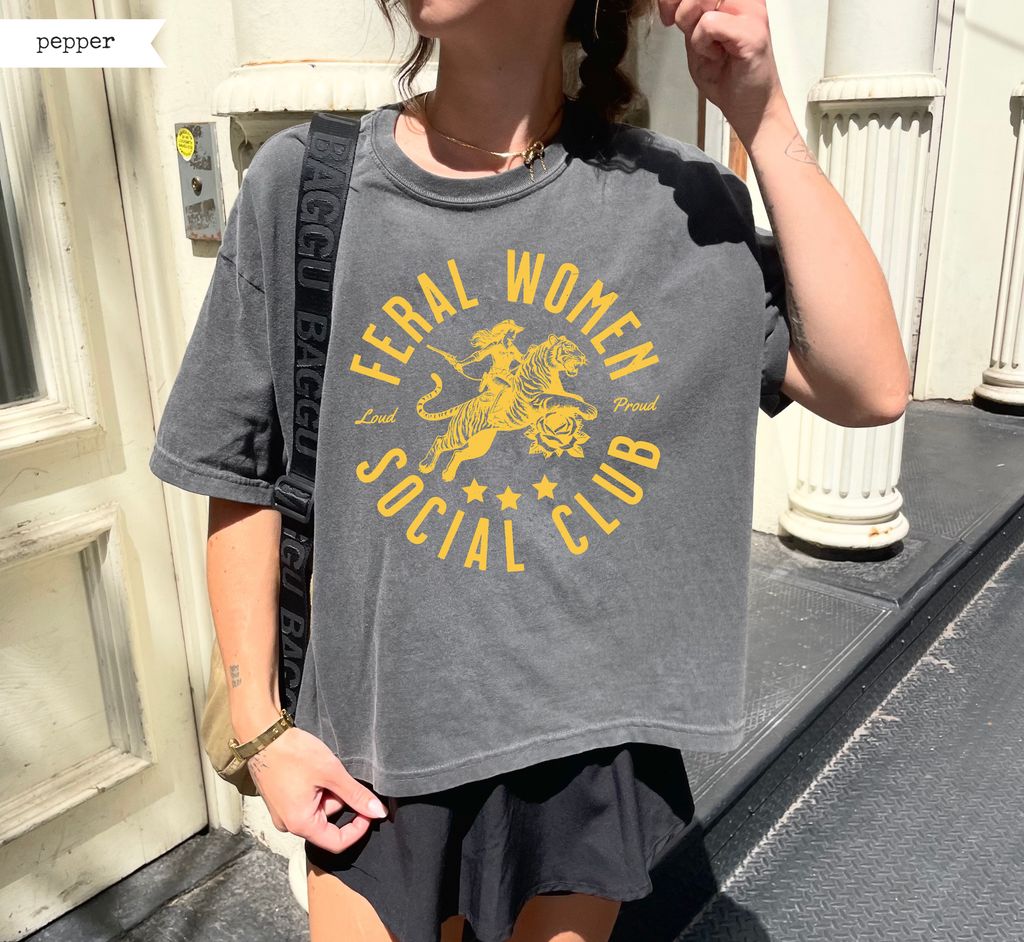 T-shirt ample Feral Women Social Club