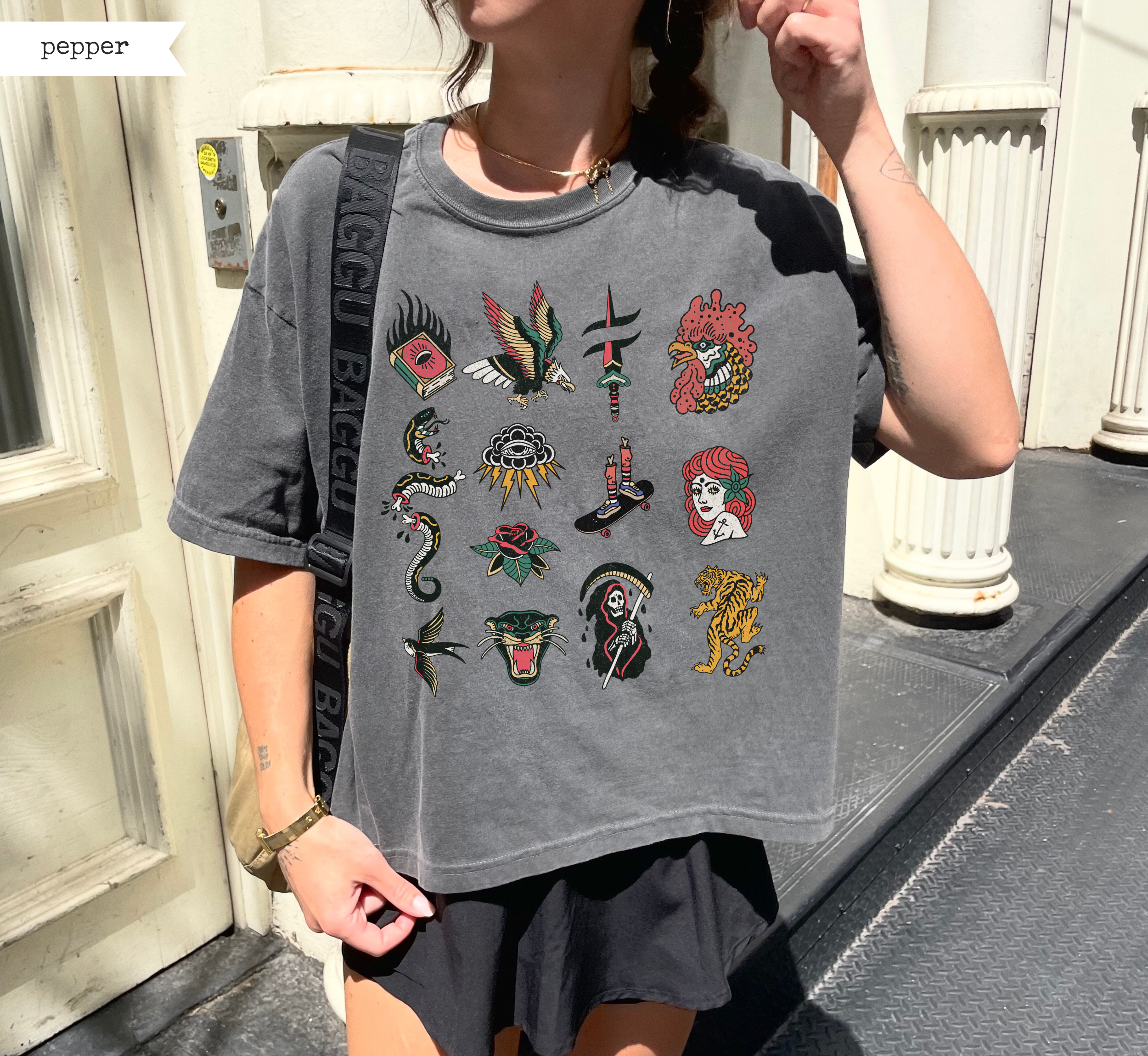Vintage Tattoo Boxy T-Shirt