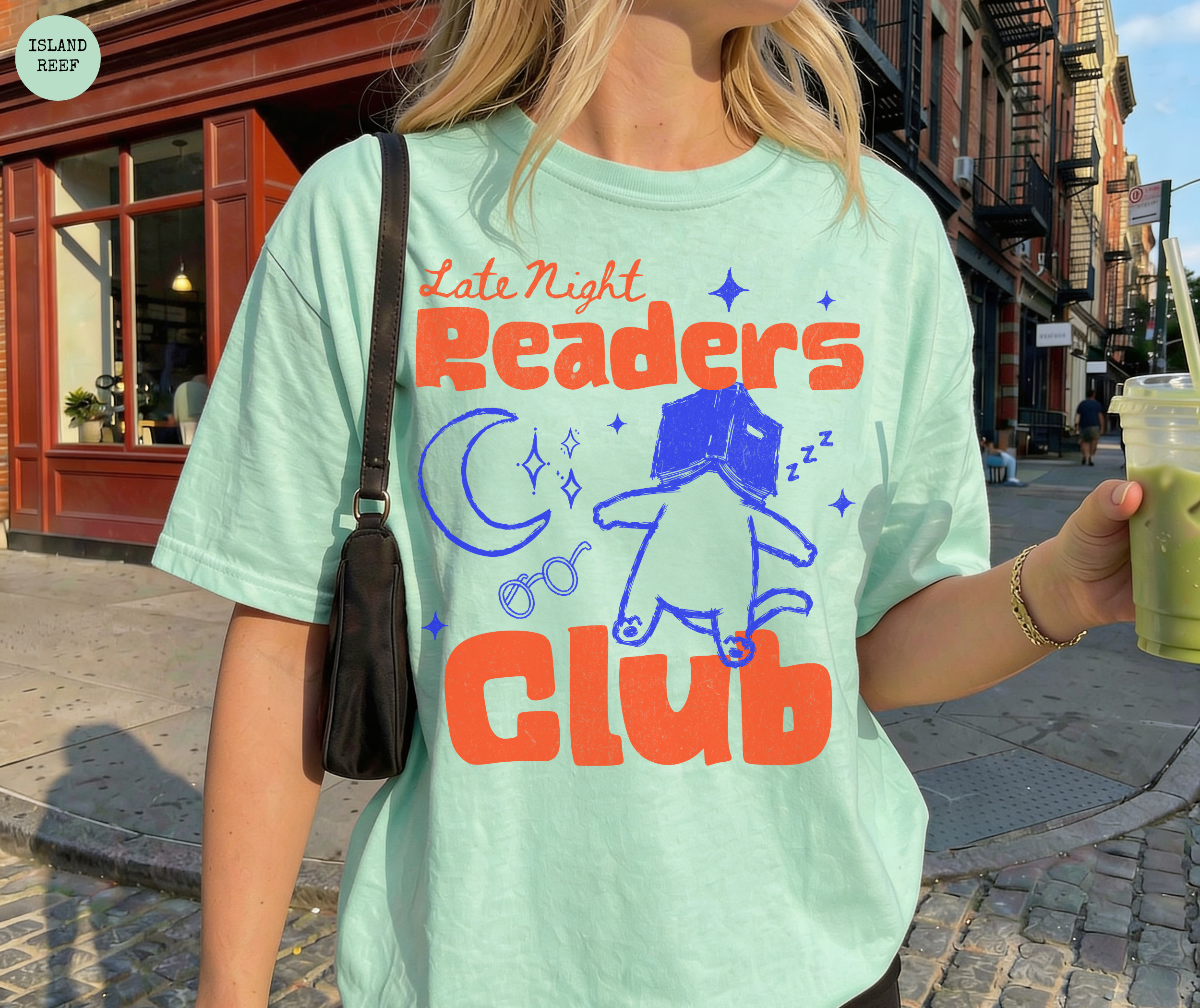 Late Night Readers Club Cat T-Shirt