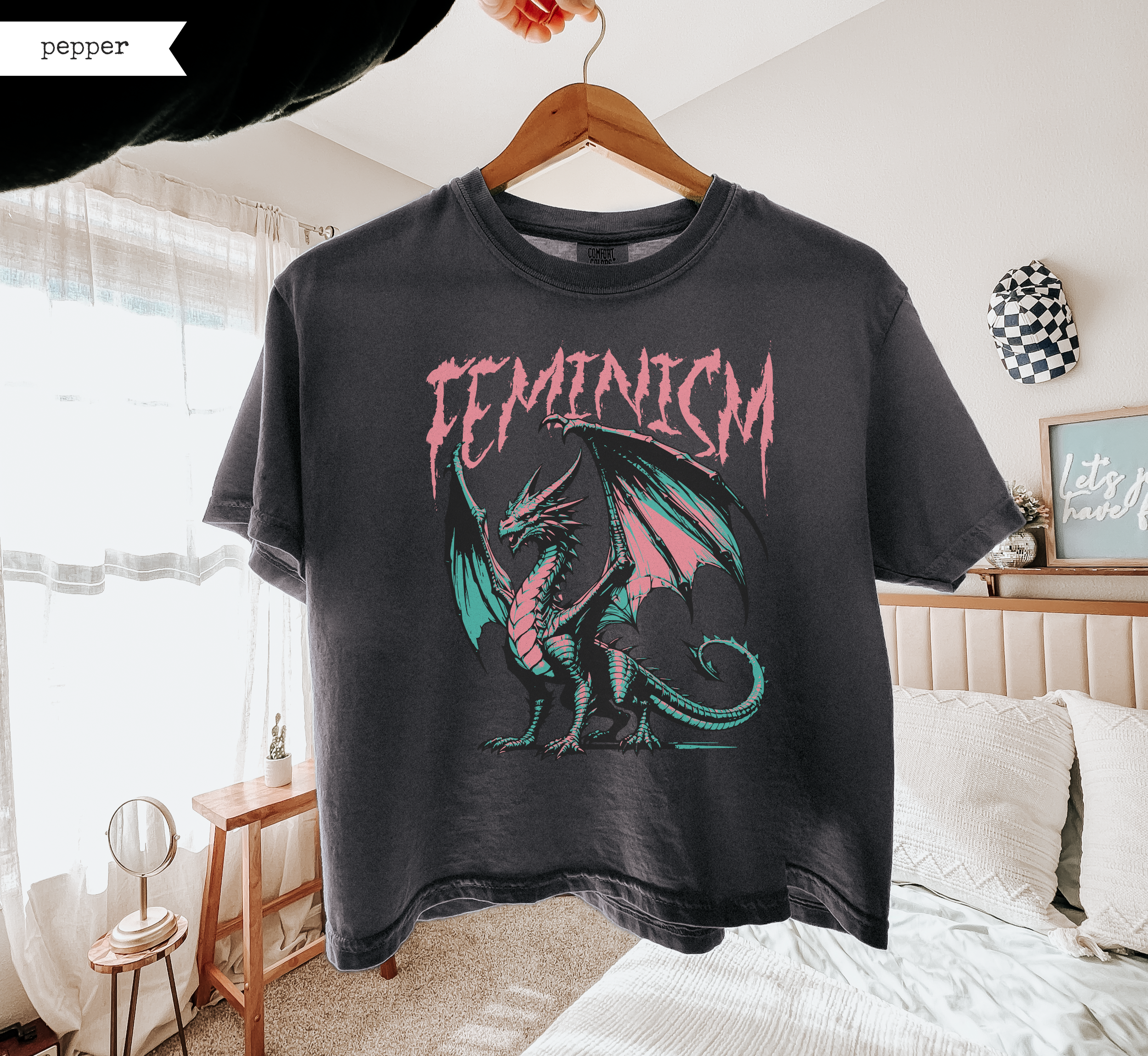Feminism Dragon Boxy T-Shirt