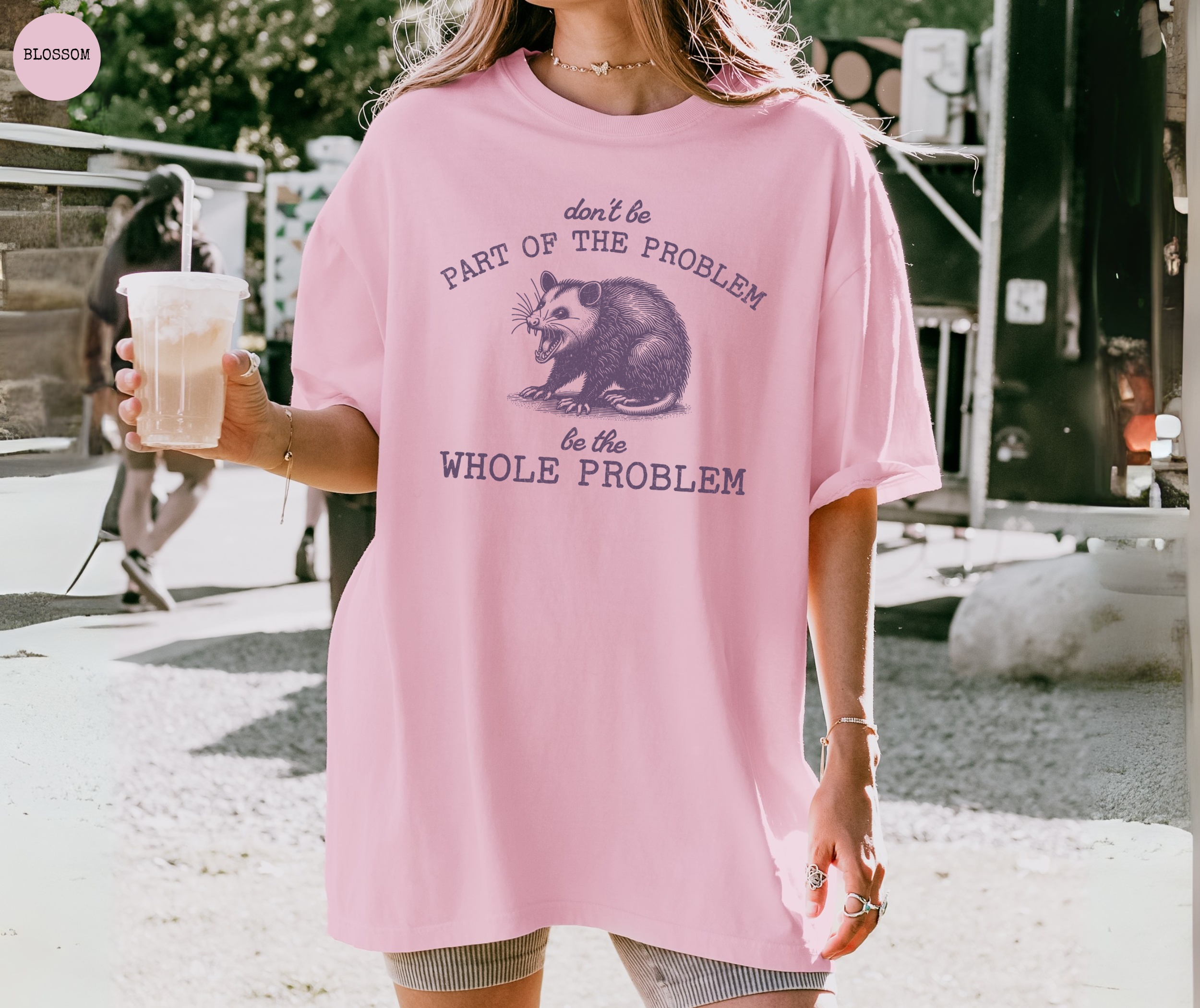 T-Shirt Ne Fais Pas Partie Du Problème, Sois Le Problème Tout Entier