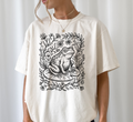 Retro Linocut Frog T-Shirt