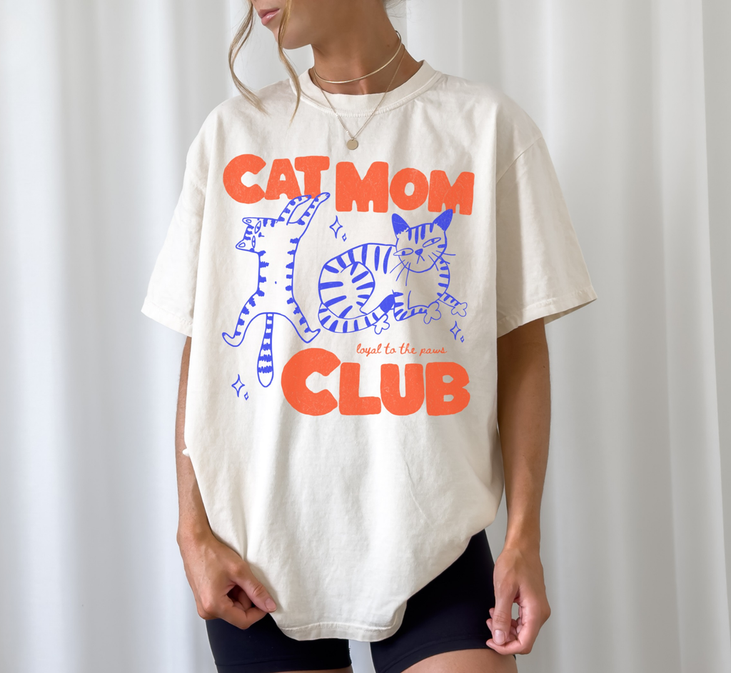Cat Mom Club T-Shirt