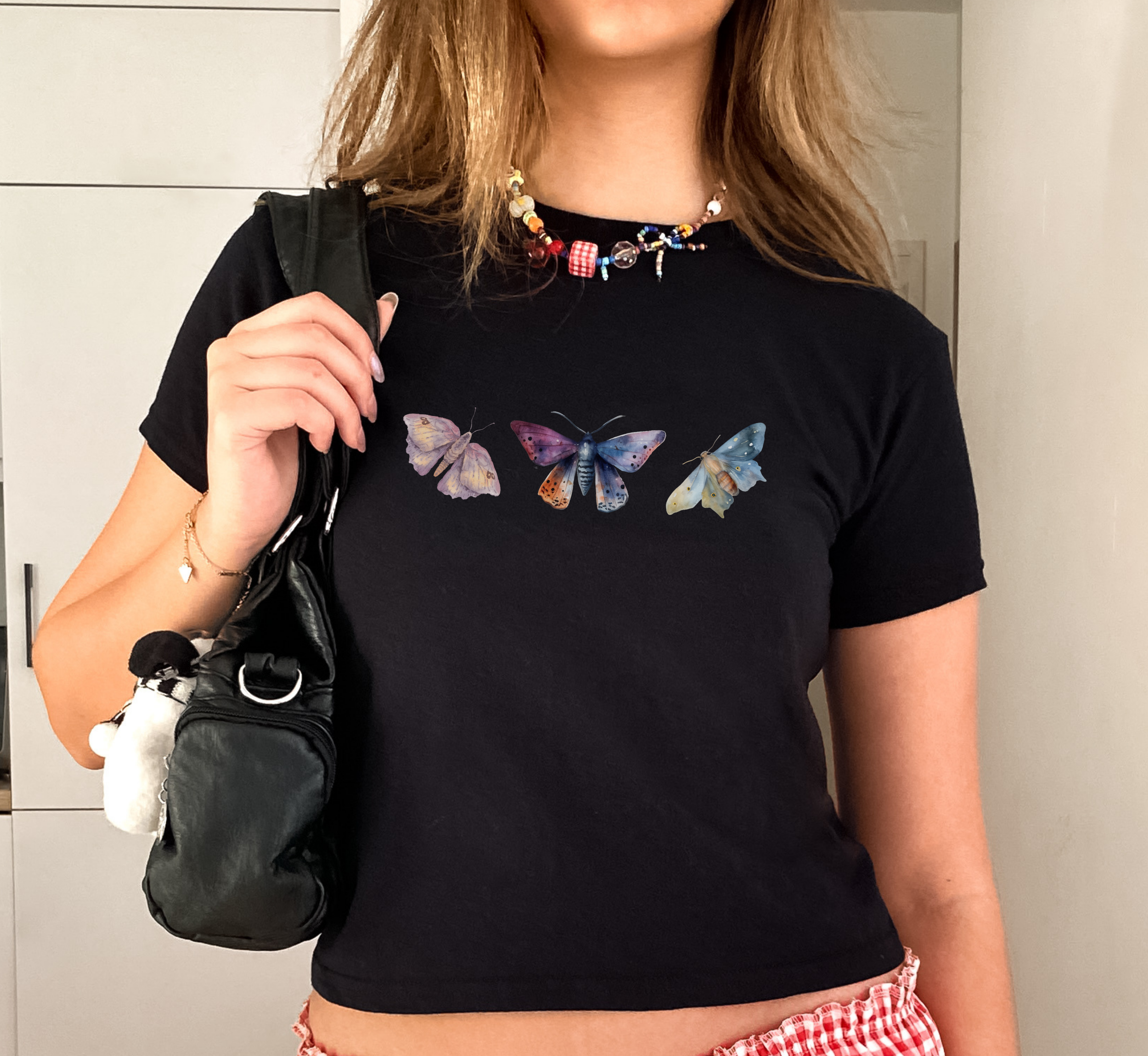 Watercolour Moths Baby Tee
