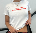 I'd Rather Be Crying To Elliott Smith Baby Tee